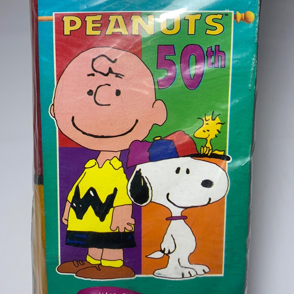Vintage Peanuts 50th Anniversary Flag